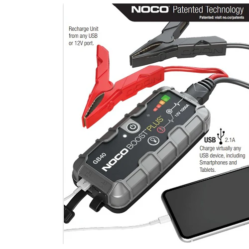 2025 Boost Plus 12V 1000A UltraSafe Lithium Jump Starter voor Breed Scala Motoren tot 6.0 L Benzine & 3.0 L Diesel NOCO GB40 (Set van 6)