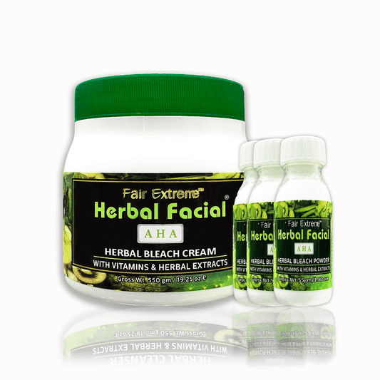Fair Extreme Herbal Facial Bleach Kit 💫 Reveal Fairness 🌟