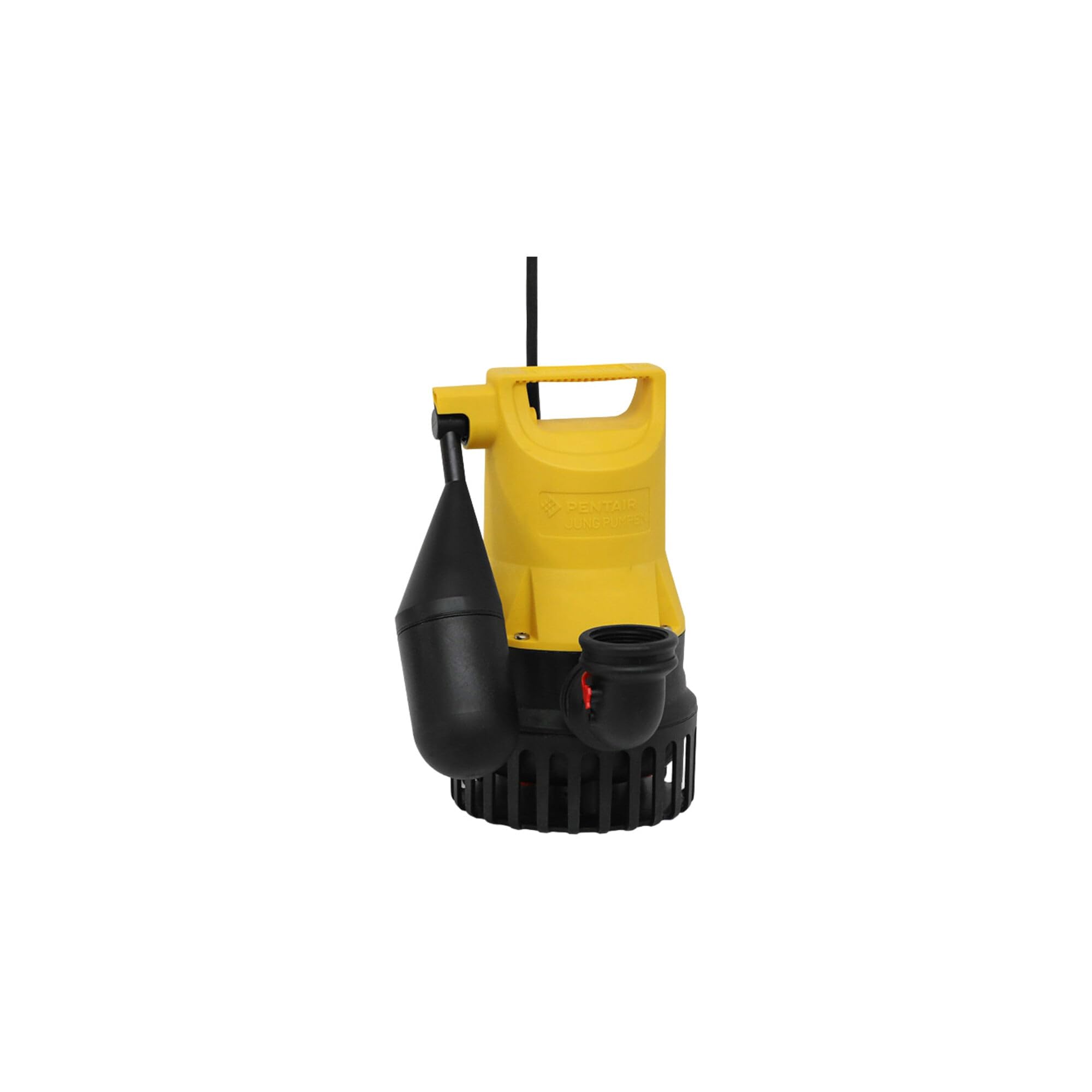 Schmutzwasser-Tauchpumpe U3KS 230 V Edelstahl 2 kg kabelgebunden gelb mit Schaltautomatik 4 m Kabel IP68 Flachabsaugung