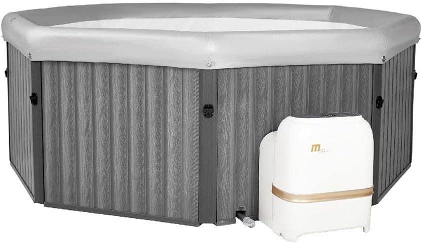 Piscina Idromassaggio Fuori Terra Ottagonale Smart Wi-Fi MSpa Toscana Plus F-TU062W da 6 Posti | 193 cm diametro | 1200 litri | Copertura inclusa