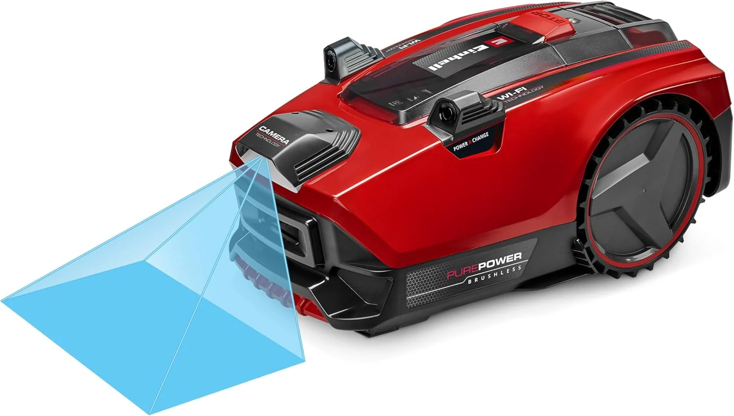 Einhell Mähroboter FREELEXO CAM Plus 600 Power X-Change (18 V, inkl. 4,0 Ah Plus Akku), für 600 m², Kamera statt Begrenzungsdraht, WiFi, Brushless