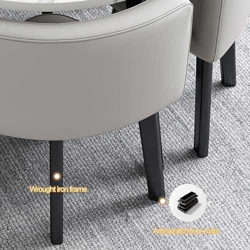YHKJLYH Set Tavolo E Sedie da Bar per La Colazione da Cucina, Combinazione di Tavolo e Sedia per Reception, Tavolo Rotondo E Sedie Salvaspazio da 80 cm, Mobili Moderni in Stile per Il Tempo Libero, : Casa e cucina