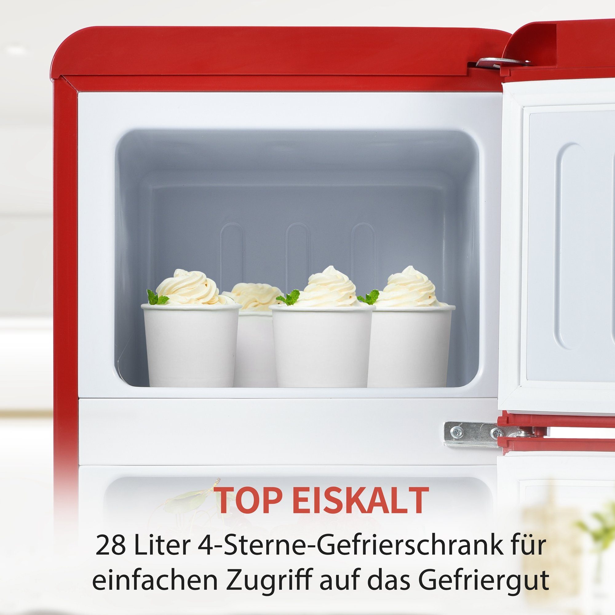 Kühlschrank Retro Kühl-/Gefrierkombination BCD-102