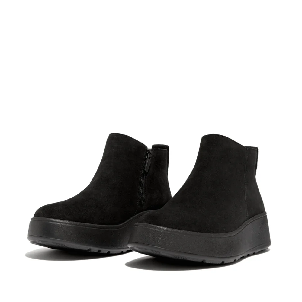FitFlop F-Mode Wildleder Stiefeletten Black