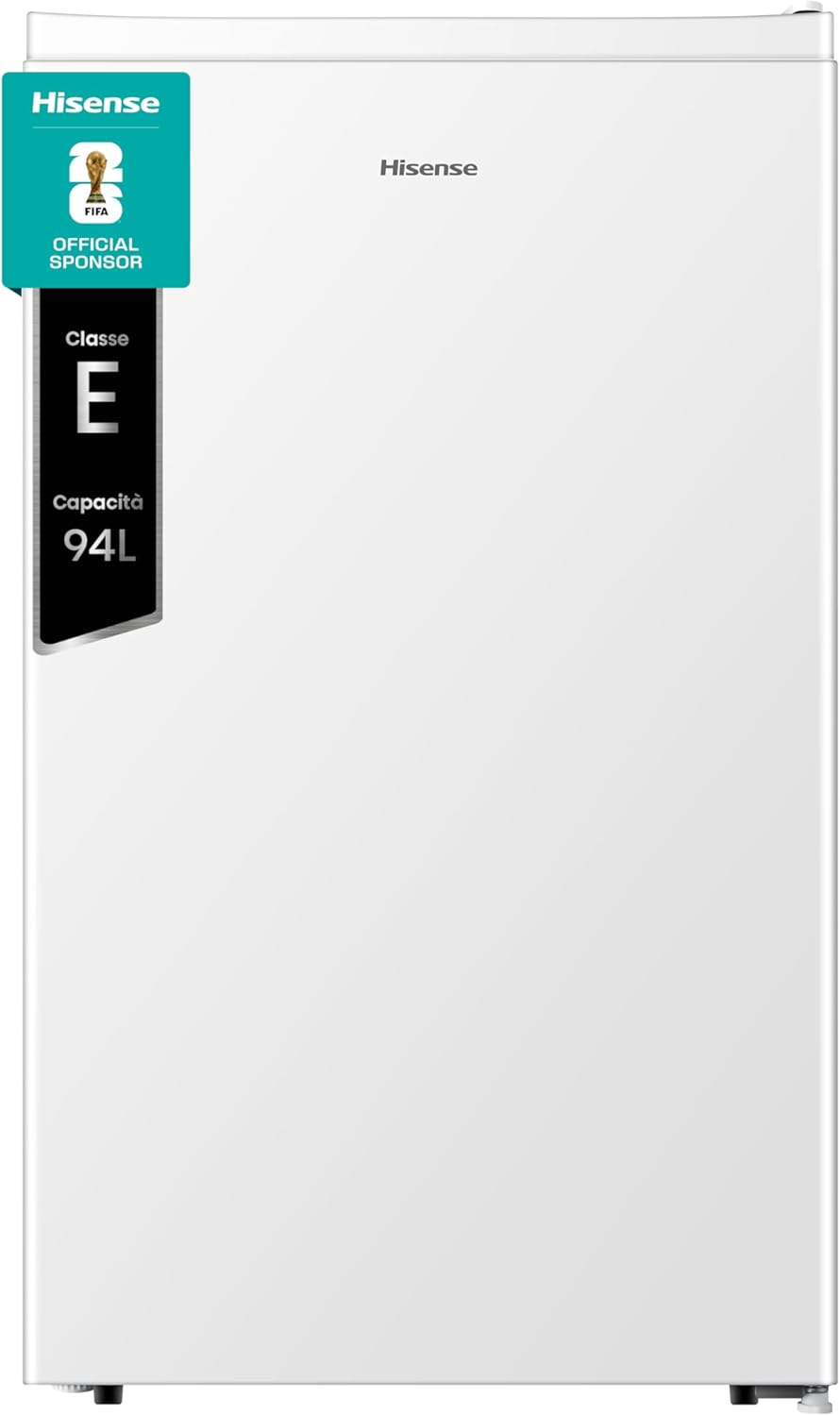 Hisense MUR48092E Frigorifero Monoporta, Classe Efficienza Energetica E, Bianco, 94 Litri, Zona Freezer 0 star