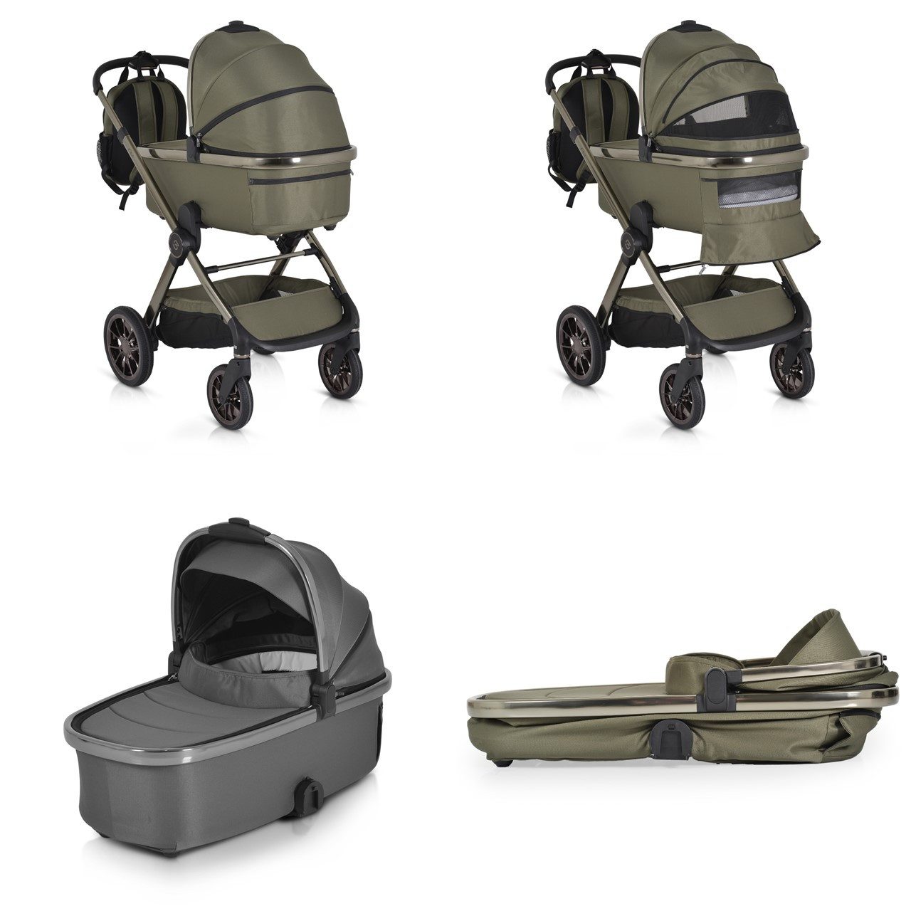 Kombi-Kinderwagen Kinderwagen 2 in1 iClick