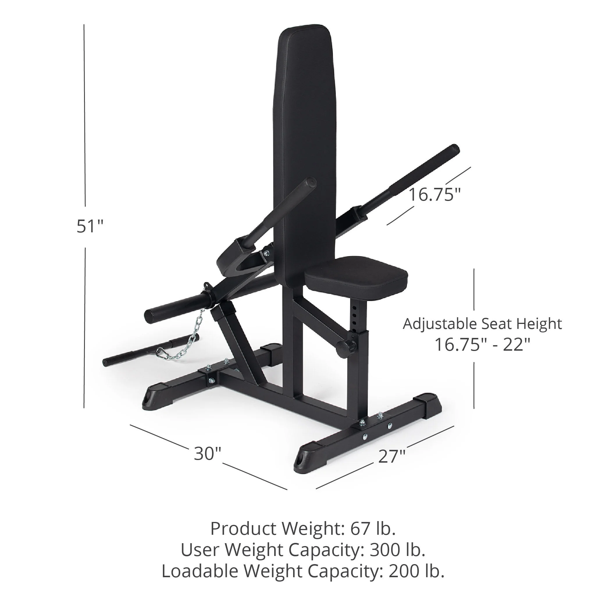 Titan Fitness Seated Dip Machine, Plate Loaded, 200 LB Capacity, Adjustable Tricep/Bicep Press, Upper Body Workout Equipment