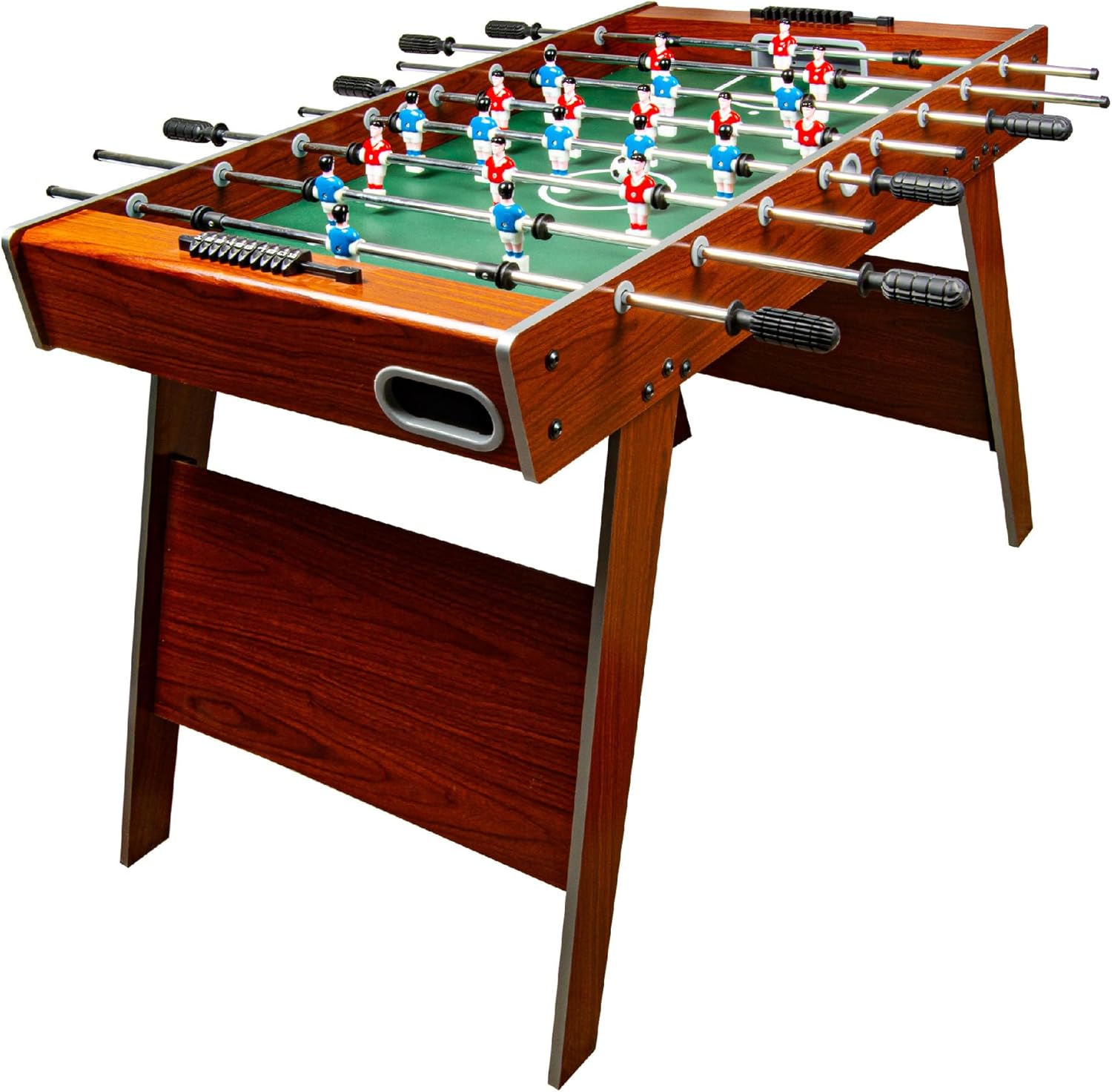 leomark Tavolo da calcio in legno 140x72x86 cm, tavolo pieghevole per bambini e adulti, gioco di calcio balilla, biliardino, campionato sportivo per famiglie, coppa del mondo di sport SpaceFlex…