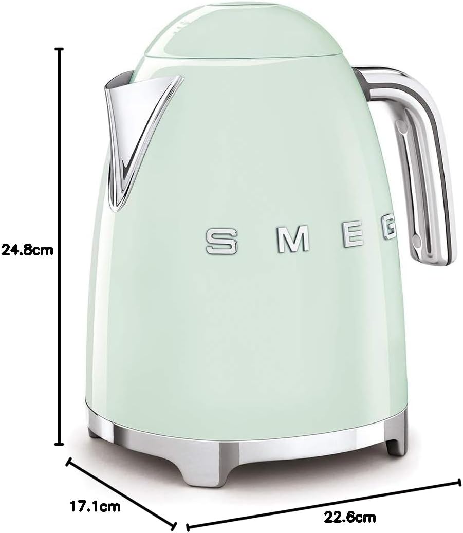 Smeg, 2x2 TSF01CREU -Toaster, 2 Schlitze für 2 Scheiben, 6 Vergoldungsniveaus, Heizfunktion, Abtau- und Bagel- Funktion, Sammelschublade, 950W, Creme