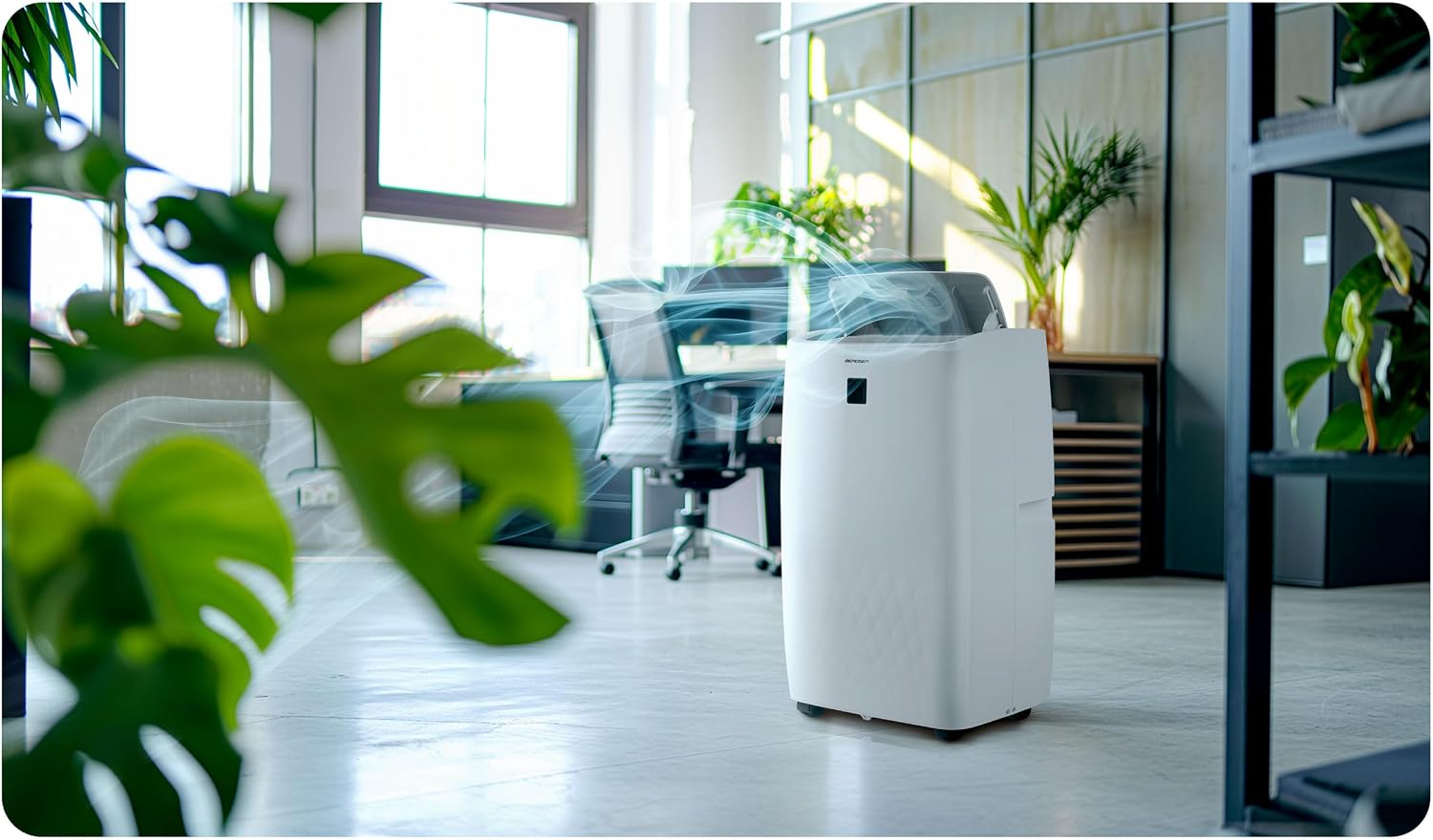 Berdsen Mobiles Klimagerät 5-in-1 14000 BTU - Kühlung, Heizung, Entfeuchtung, Ventilation, Schlafmodus - Tuya Smart App - Energieeffizient