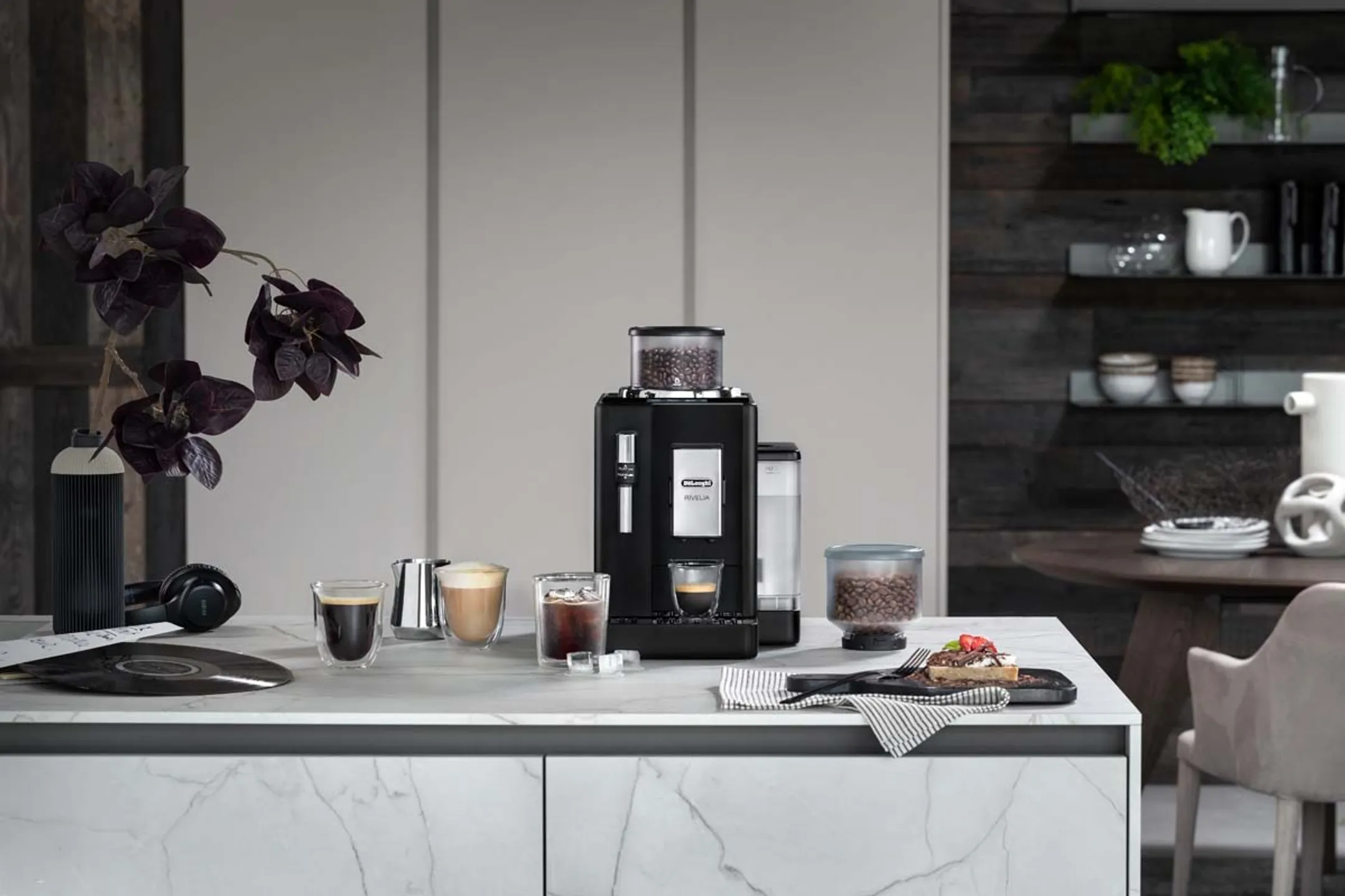 De'Longhi Volautomatische Espressomachine Rivelia EXAM440.35.B