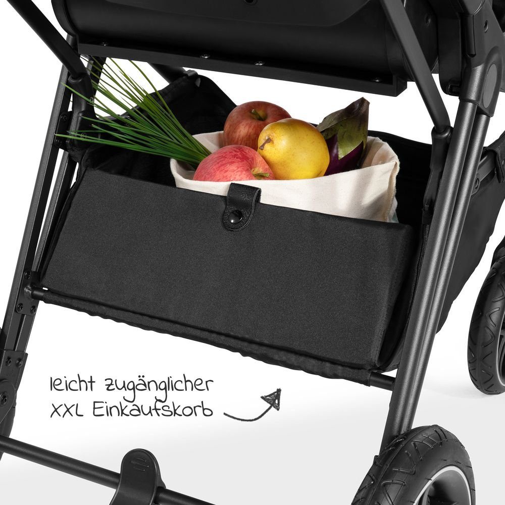 Kombi-Kinderwagen Vision X Duoset Black - Melange Black