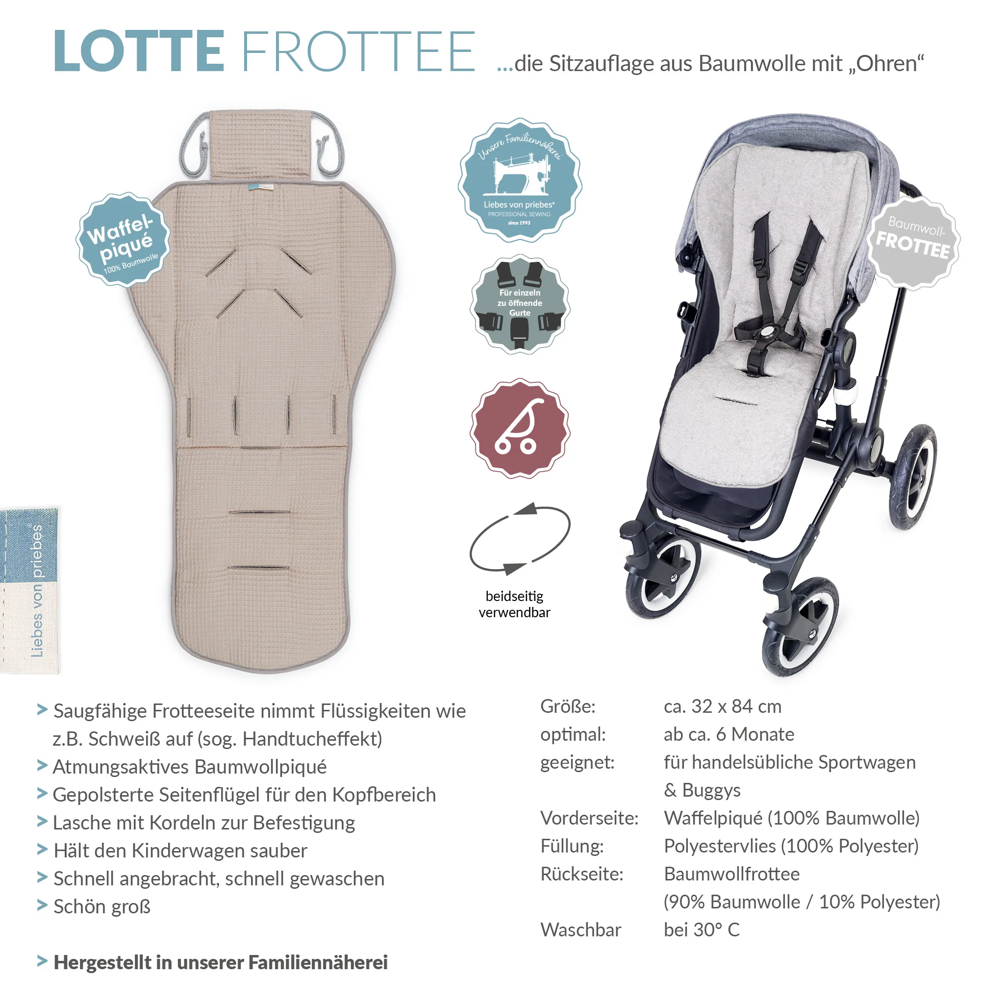 LOTTE FROTEE die gro?e Sitzauflage mit Ohren