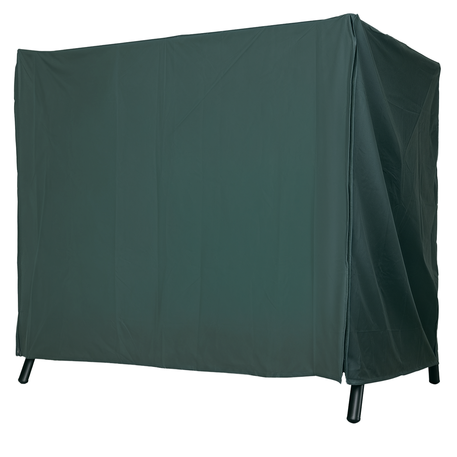 Outsunny Hollywoodschaukel Abdeckung 3 Sitzer, Wasserabweisend Winterfest Schutzhülle für Gartenschaukel, UV-Beständig Abdeckplane, Abdeckhaube, Reißfest 600D Oxford Gewebe, 205x124x164cm Dunkelgrün