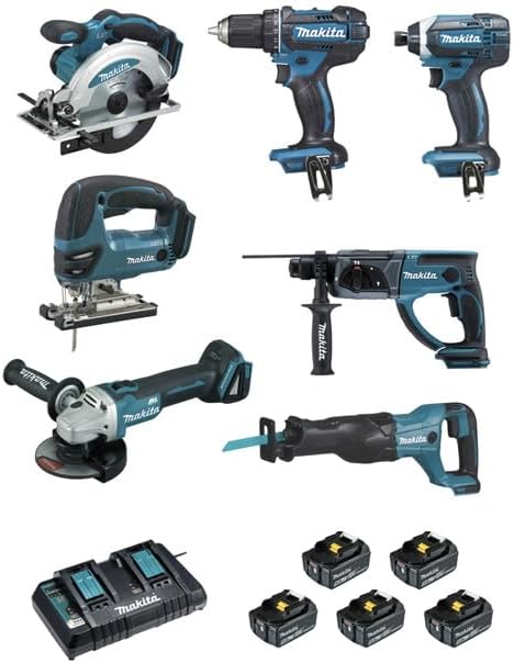 ENSEMBLE DE 7 MACHINES (DDF482 + DTD152 + DGA504 + DSS610 + DHR202 + DJR186 + DJV180) - DLX7013PT1