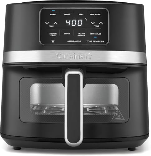 Cuisinart 4.5 Qt Basket Air Fryer, Interior light, Dishwasher Safe Parts, 4 Presets, Roast, Bake, Broil, Air Fry & Keep Warm for Quick & Easy Meals (AIR 160C) : Home & Kitchen