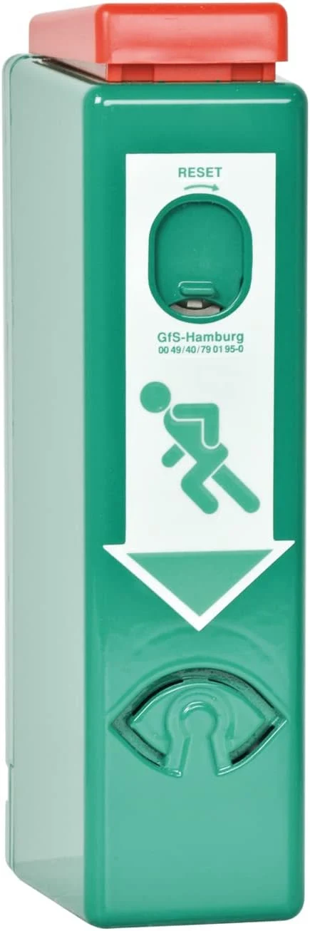 GFS Türspione, 9 V, grün, Türmelder HI 990 100 PHZ lackiert mit 2 Schlüsseln Batterie
