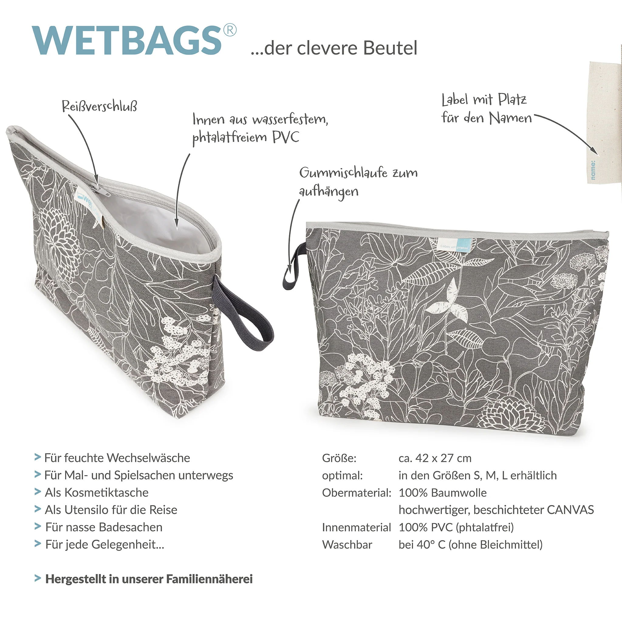 WETBAGS die klassische Nasstasche