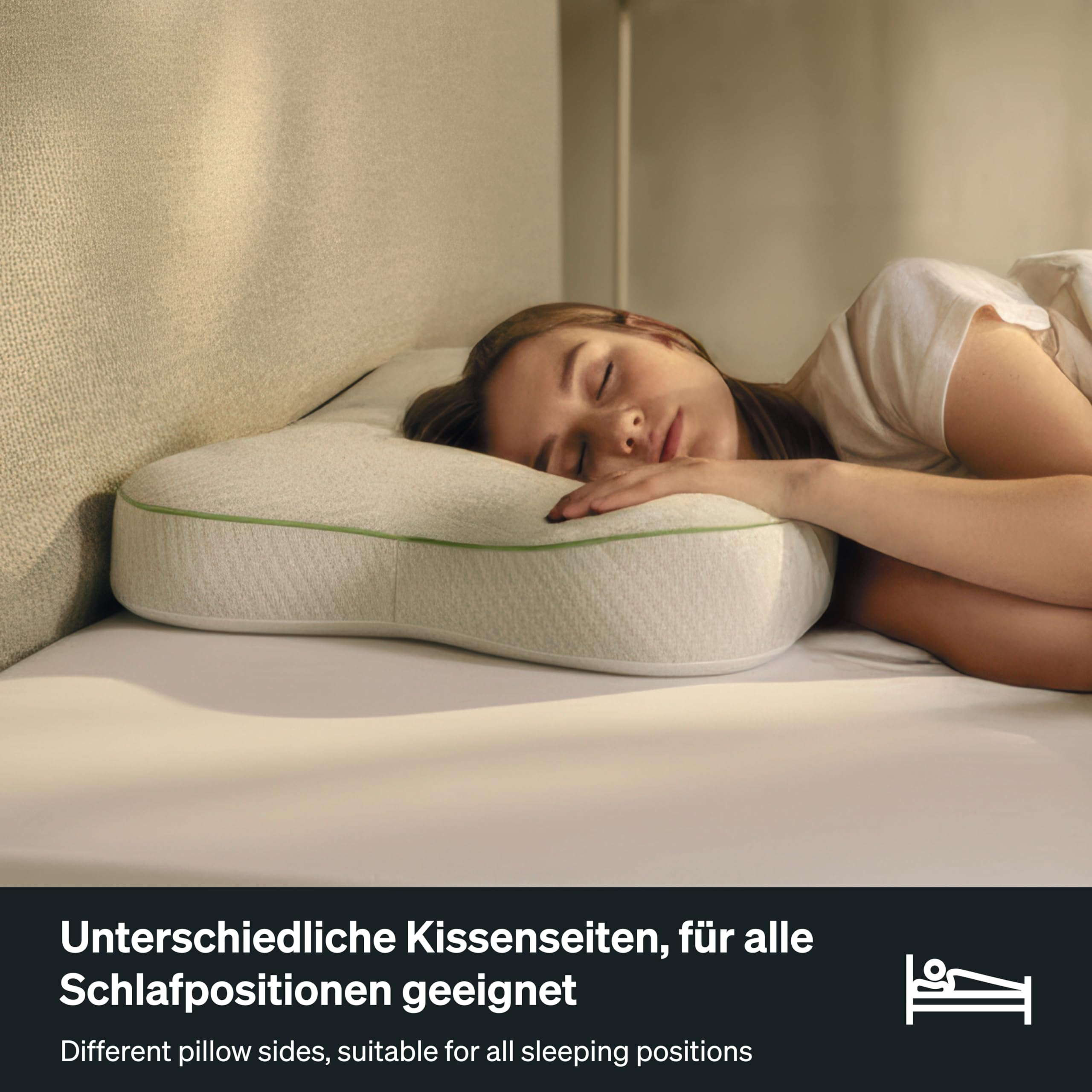 BLACKROLL Recovery Pillow Plus Nackenkissen Memory Foam 60x40 cm höhenverstellbar 6 bis 13 cm Made in Germany