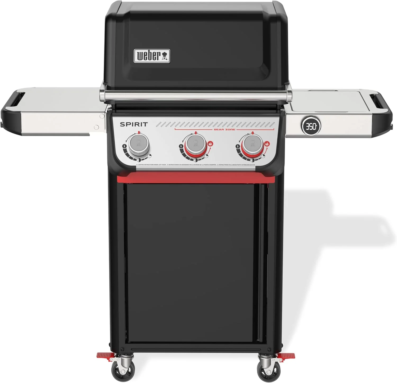 Weber Spirit E-325 Liquid Propane Gas Grill for Outdoor Cooking and BBQ, 3 Burners