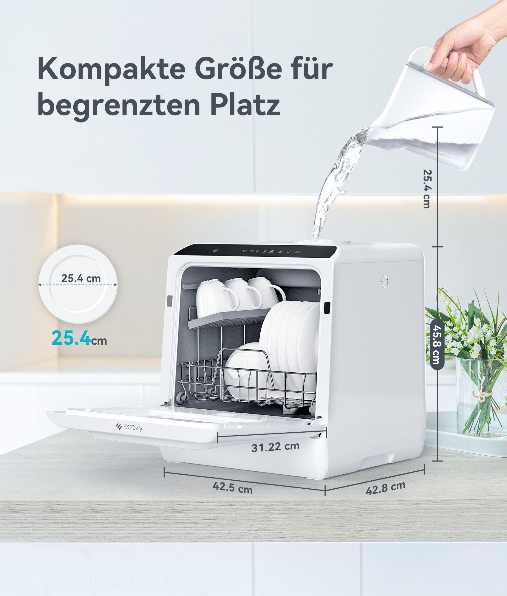 Tischgeschirrspüler Mini Geschirrspüler DW-CT200A