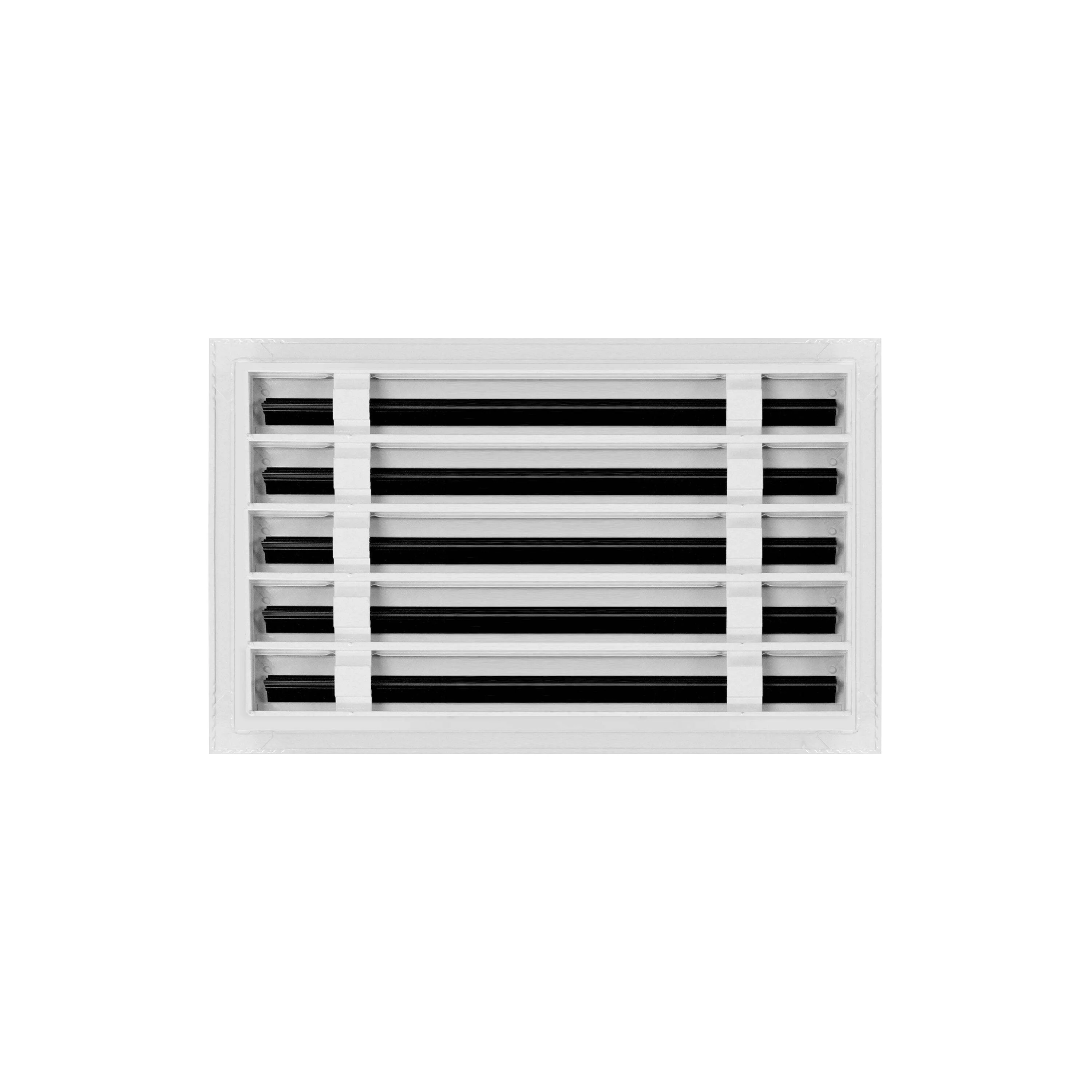BUILDMART - 16x10 Modern AC Vent Cover - Decorative White Aluminum Air Vent - Standard Linear Slot Diffuser - Heating and Cooling Register Grille for Ceiling, Walls & Floors - Texas Buildmart