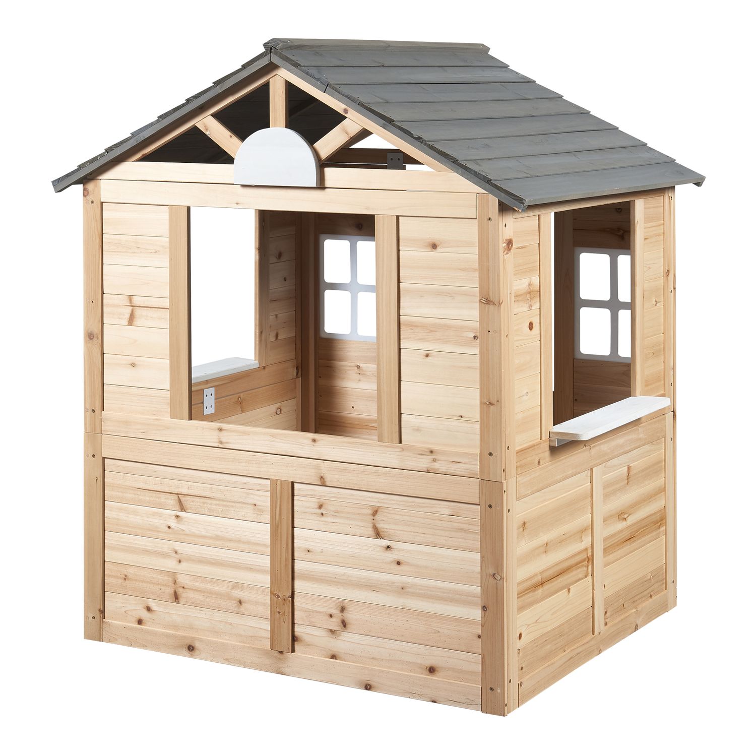 Casita Infantil Acciano Madera De Abeto 131x113x97 Cm - Natural [casa.pro]