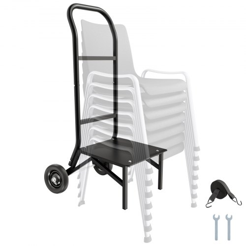 VEVOR Klappstuhlwagen Stuhlwagen 10Stühle 68kg Schiebestuhlwagen 770x508x1190mm