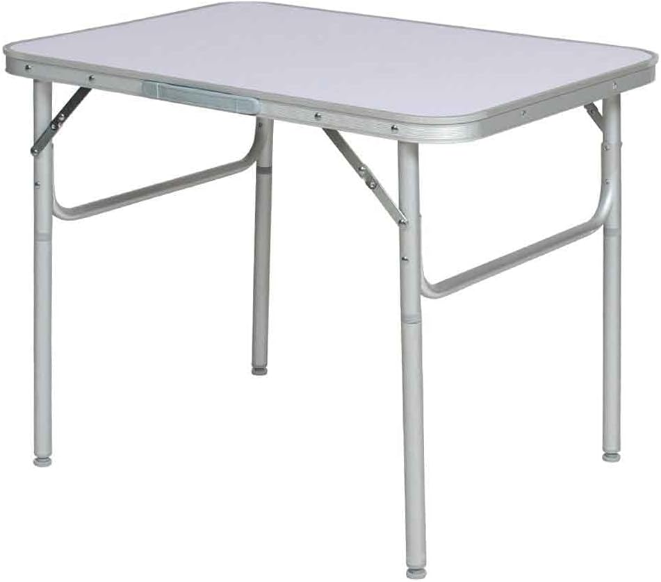 BAKAJI Tavolo Camper Campeggio Picnic Alluminio Pieghevole a Valigetta per Spiaggia o Giardino (90 x 60 x 70cm)