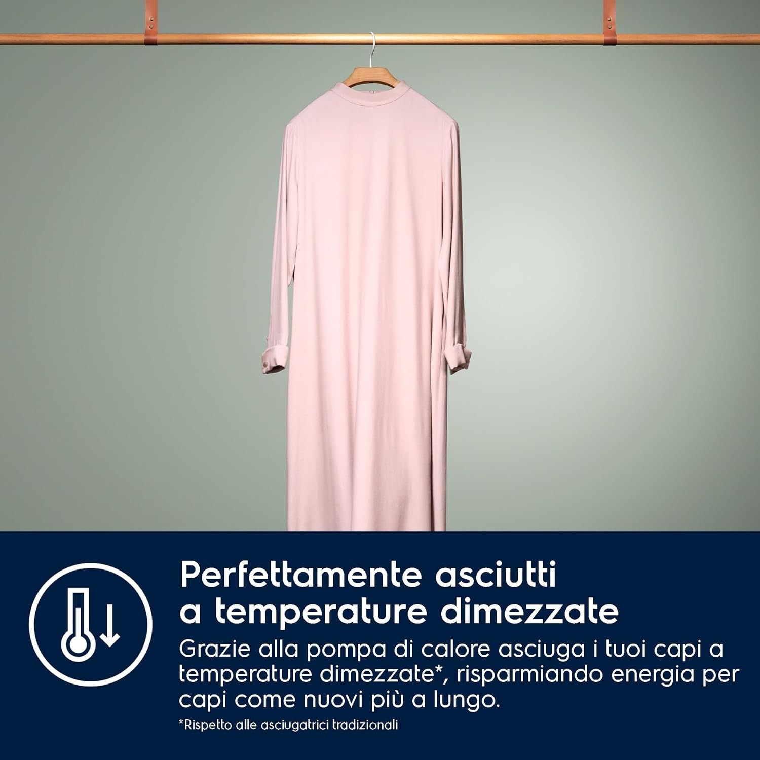 Electrolux Serie 700 DelicateCare, Asciugatrice a Pompa di Calore, 8 kg, EW7H583W, Classe C, 14 Programmi, Tecnologia SensiCare, Motore Inverter, Filtro Easy Flow, 67 dB, 850x596x636 mm