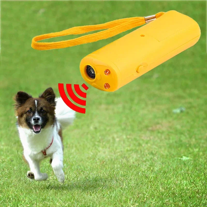 Handheld Ultrasonic Dog Training Device �C Portable with Built-In Flashlight
