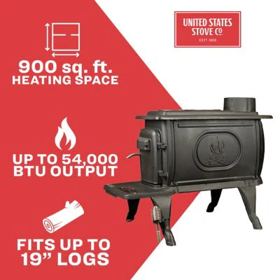 Logwood 900 Sq. Ft. EPA Exempt Cast Iron Stove