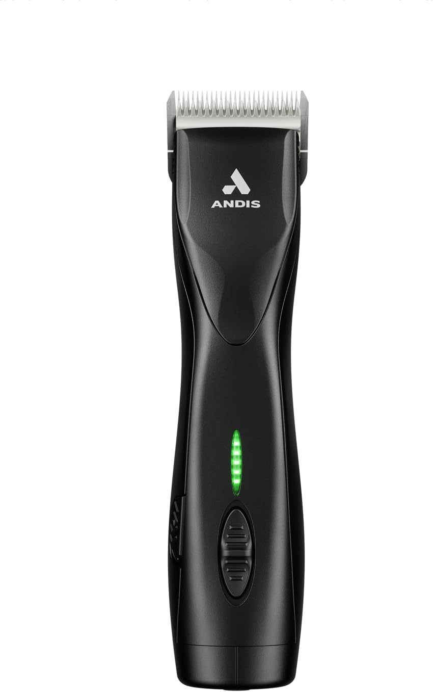79170 Pulse Zr II 5 Speed Detachable Blade Clipper, Cordless Animal/Dog Grooming, Removable Lithium Ion Battery, LED Charge Light, Black