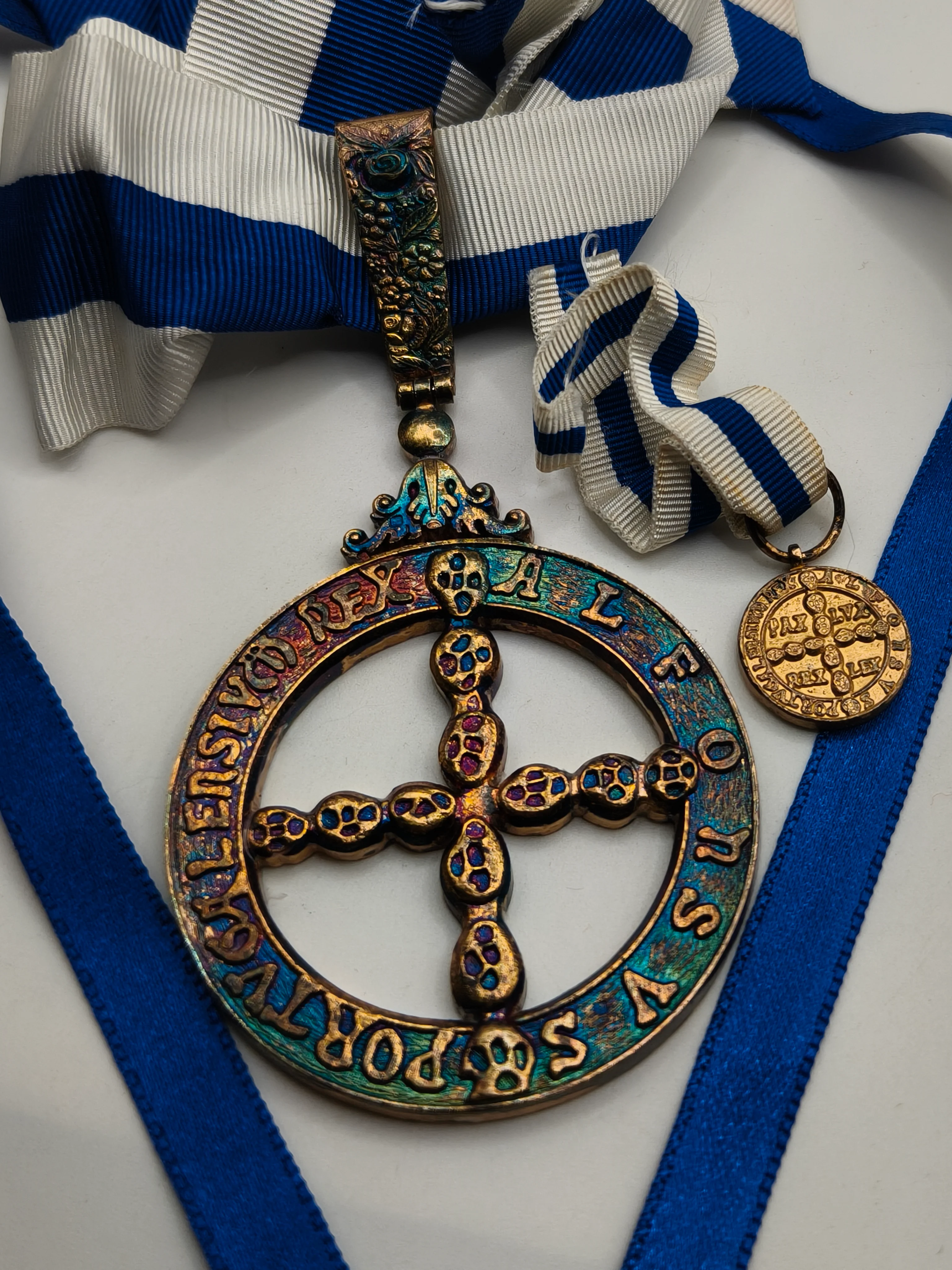 Medalla orden patronato militar. Portugal.
