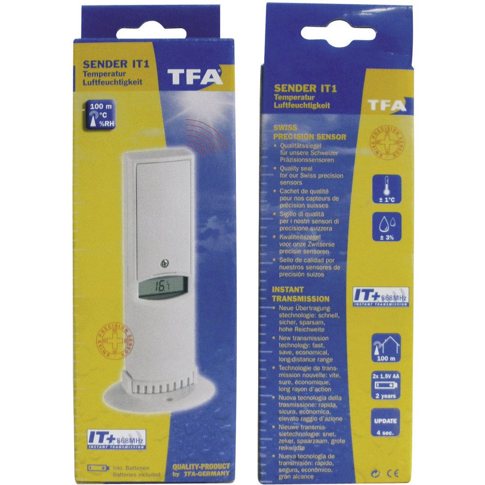 Wetterstation TFA Dostmann 30.3144 IT Thermosensor Funk 868 MHz