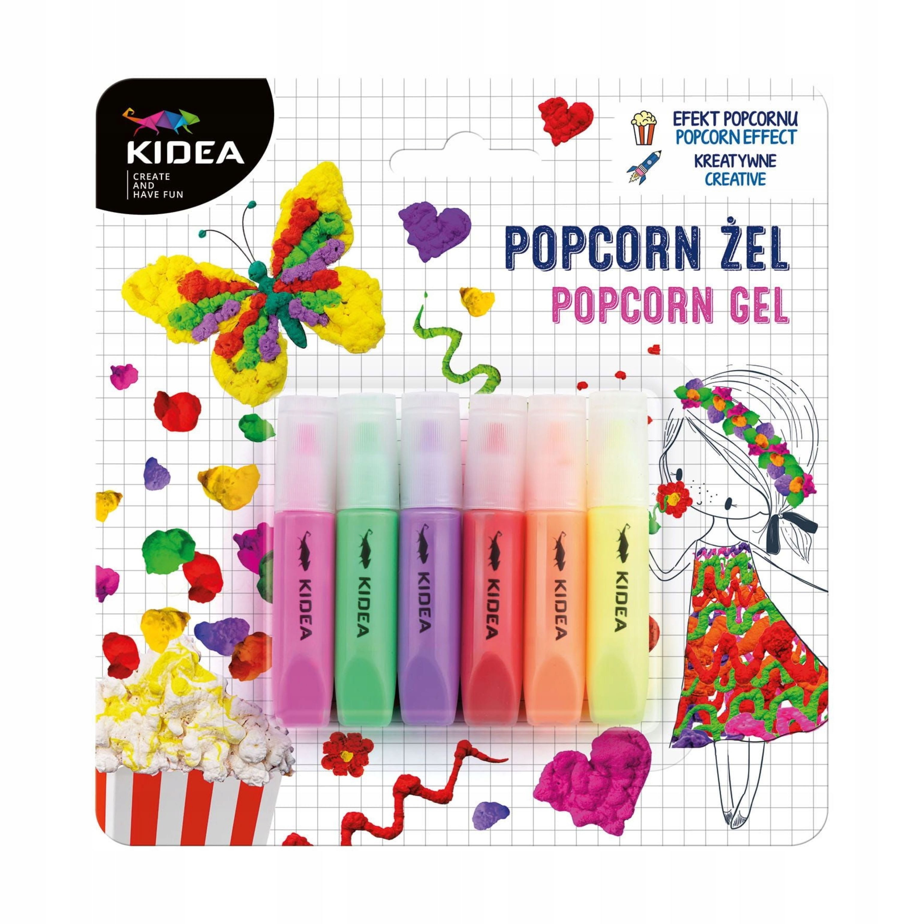 Popcornmaschine Kidea Popcorn-Gel – 3D-Malspaß für kreative Kinder!