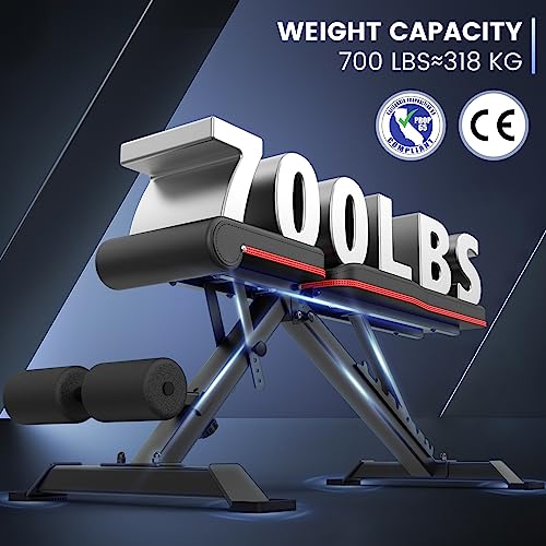 PASYOU Panca pieghevole da allenamento con 9 x 4 x 3 posizioni regolabili, multi panca inclinata come addominale e schiena per casa, carico massimo 318 kg : Amazon.it: Sport e tempo libero