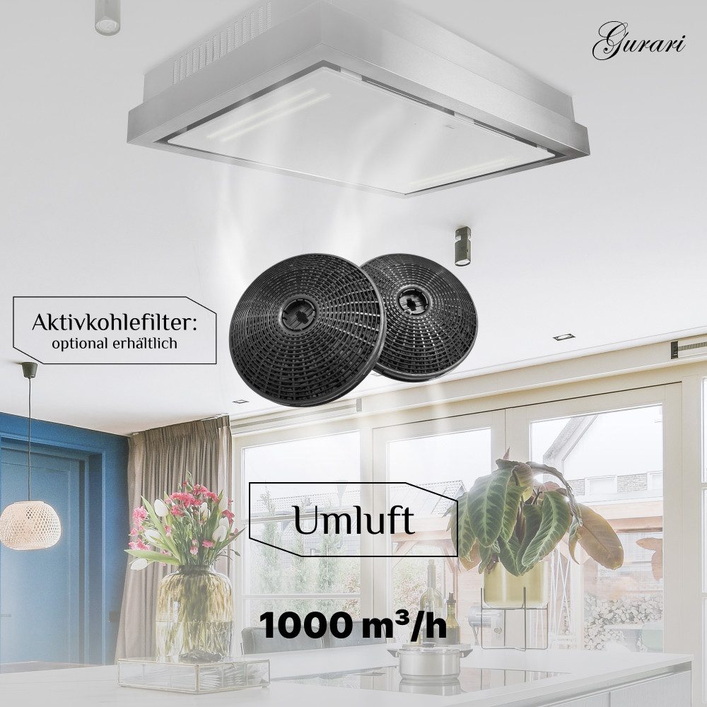 Deckenhaube GCH C 343 IS 120 WH PRIME,.Dunstabzugshaube 120cm, 1000m³/ h