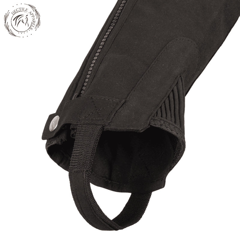 Suede Leather Ribbed Amara Half Chaps