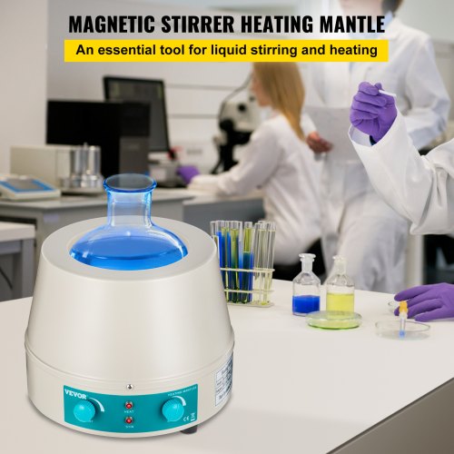 VEVOR Labor Magnetrührer 500 ml Digitaler Magnetrührer-Mantel Labor Heizhaube zum Erhitzen und Rühren von Flüssigkeiten Digitaler Elektroheizmantel