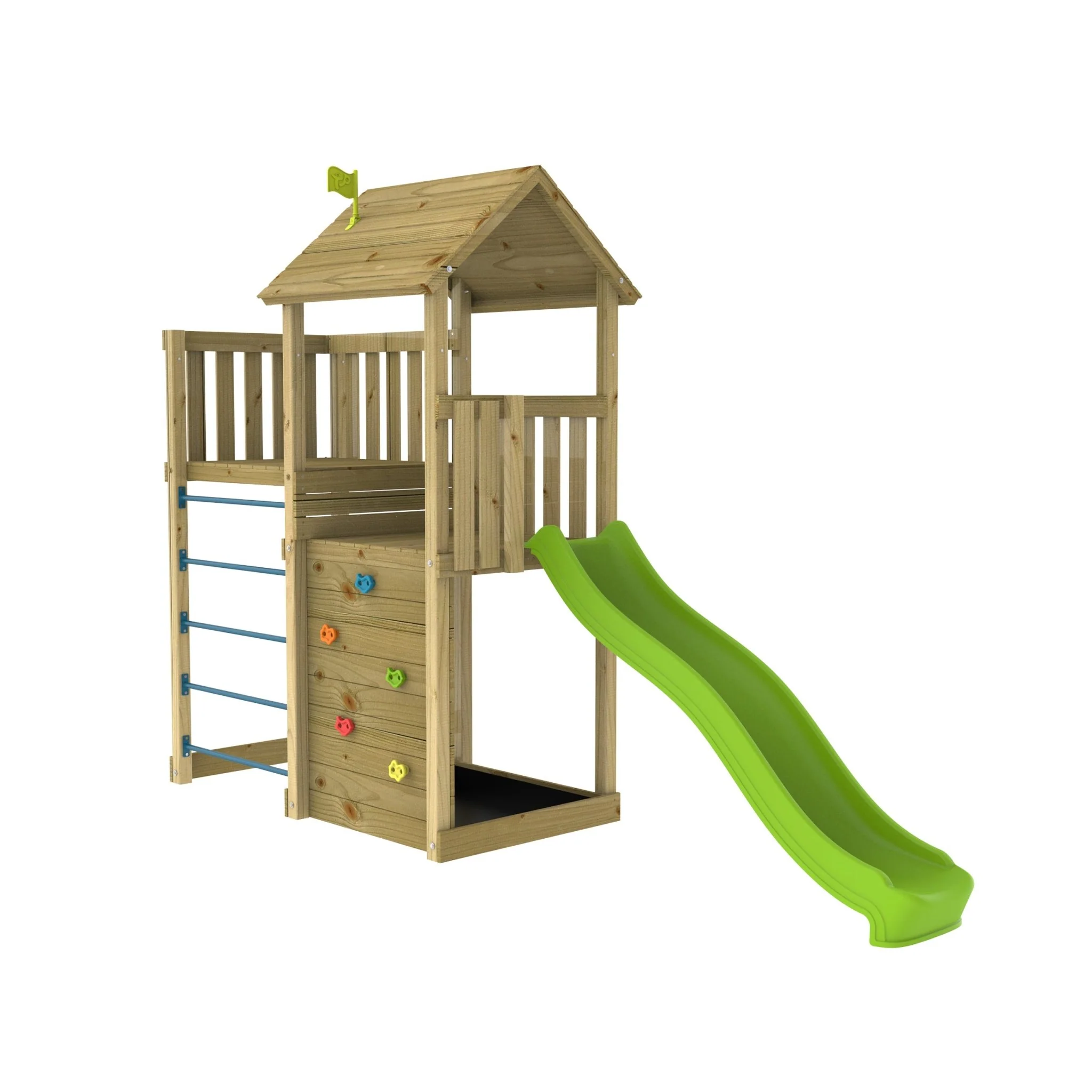 TP Skywood Klimtoren van Hout met Glijbaan en Sky Deck ?C FSC? Gecertificeerd