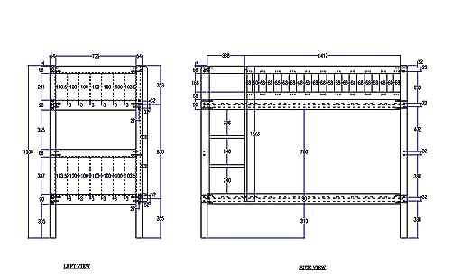 Flair Furnishings Letto a castello per bambini, moderno telaio in legno di pino massiccio, con pannelli laterali protettivi, scala e rete a doghe, perfetto per la casa e la camera da letto per ragazzi : Amazon.it: Casa e cucina