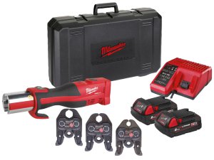 Pressatrice idraulica compatta Milwaukee M18 BLHPT in kit con ganasce M 15-28