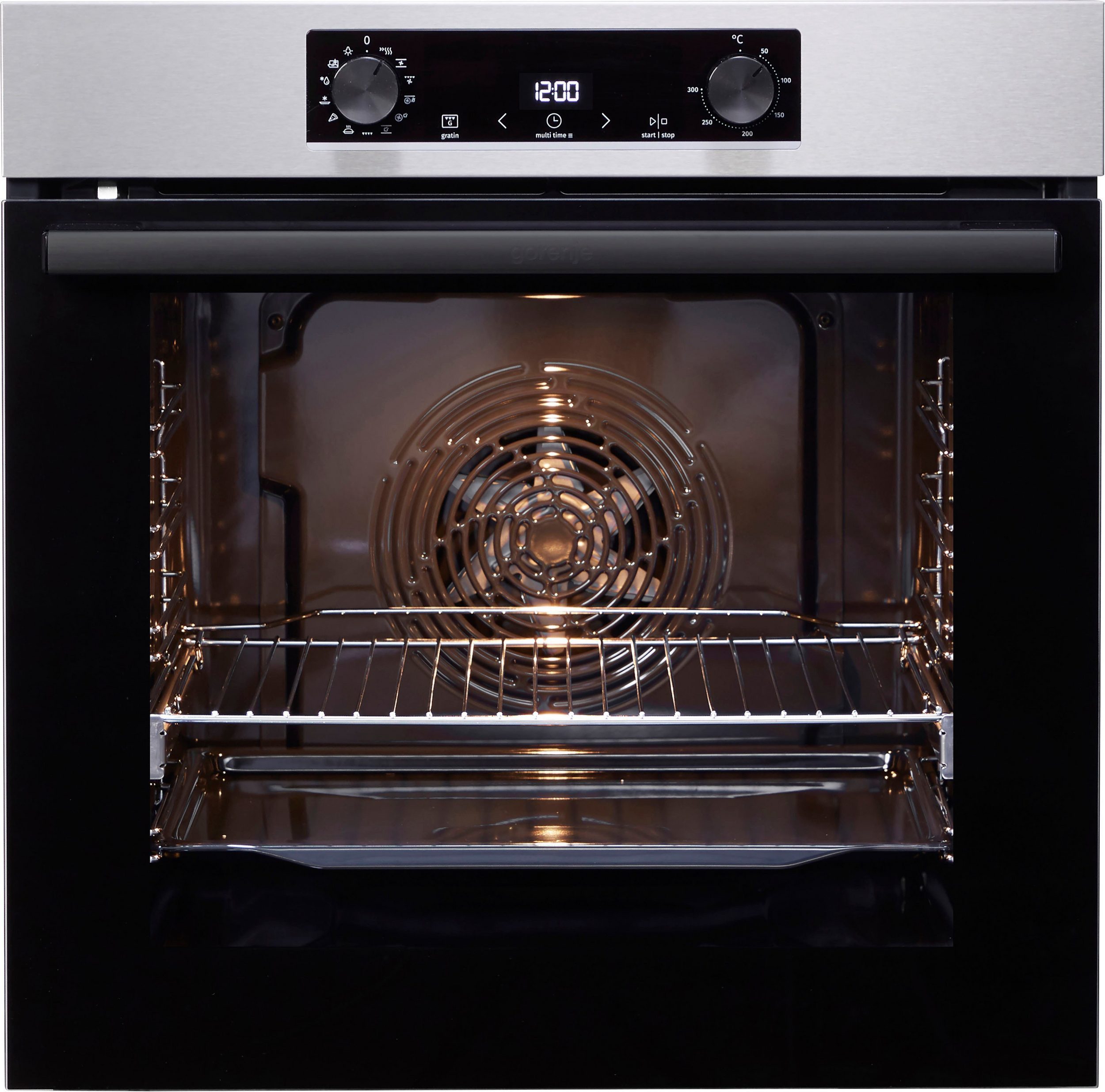 Backofen 60cm Pizza Funktion Pyrolyse Selbstreinigung Teleskopauszug BPSB737OTX