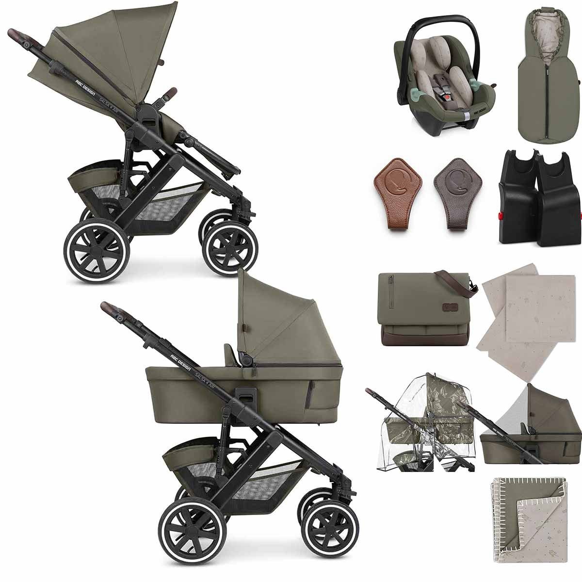Kombi-Kinderwagen ABC Design Salsa 4 Air - Starter Set 3in1 Kombikinderwagen Kollektion