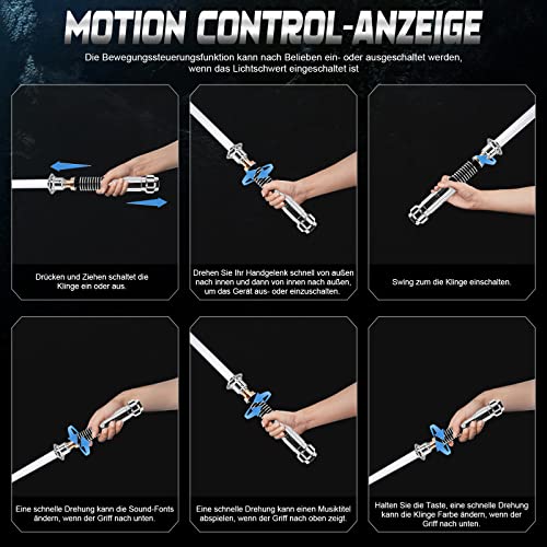 Xenopixel controllo movimento Lightsaber metallo
