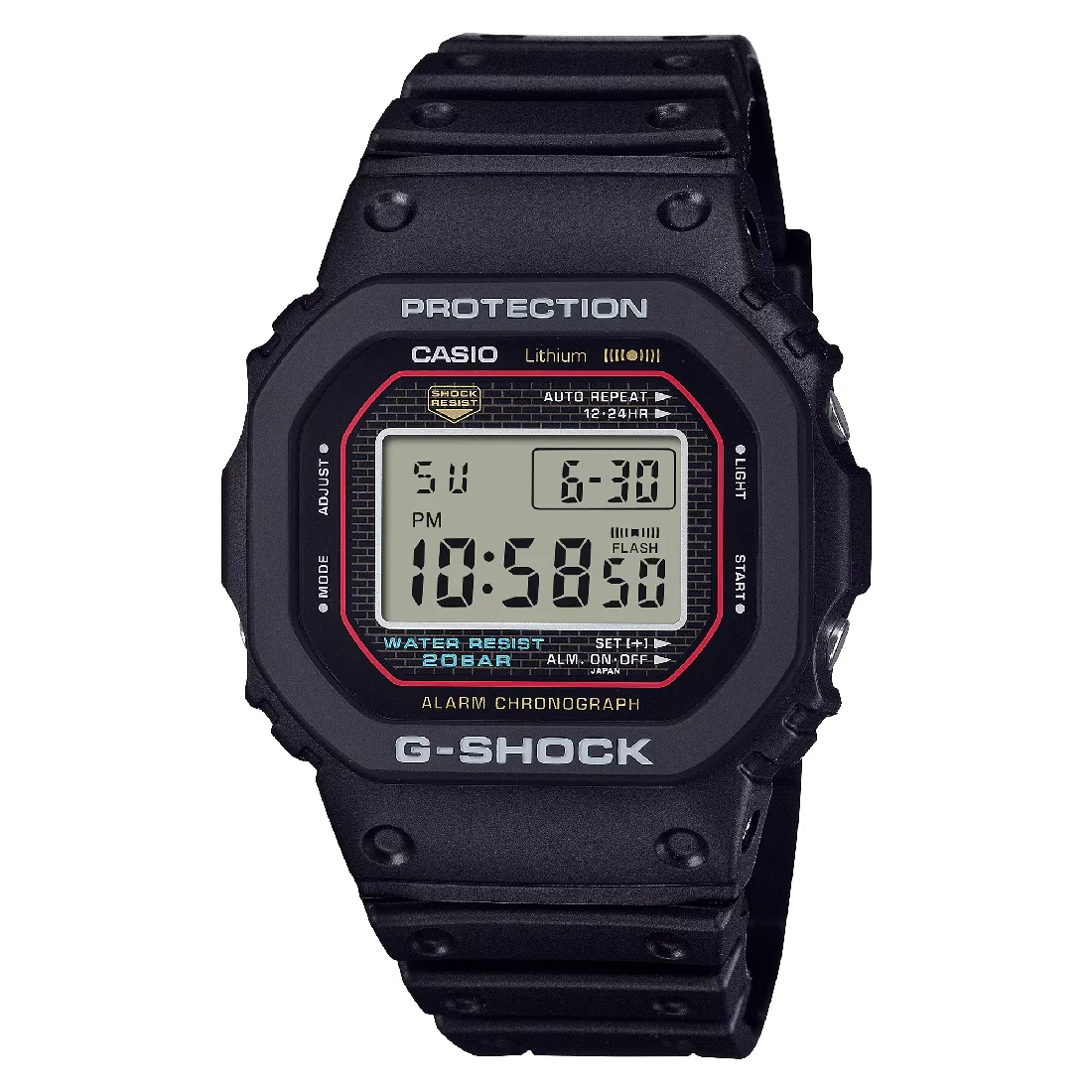 Orologio G-Shock DW-5000R-1AER colori originali cassa acciaio
