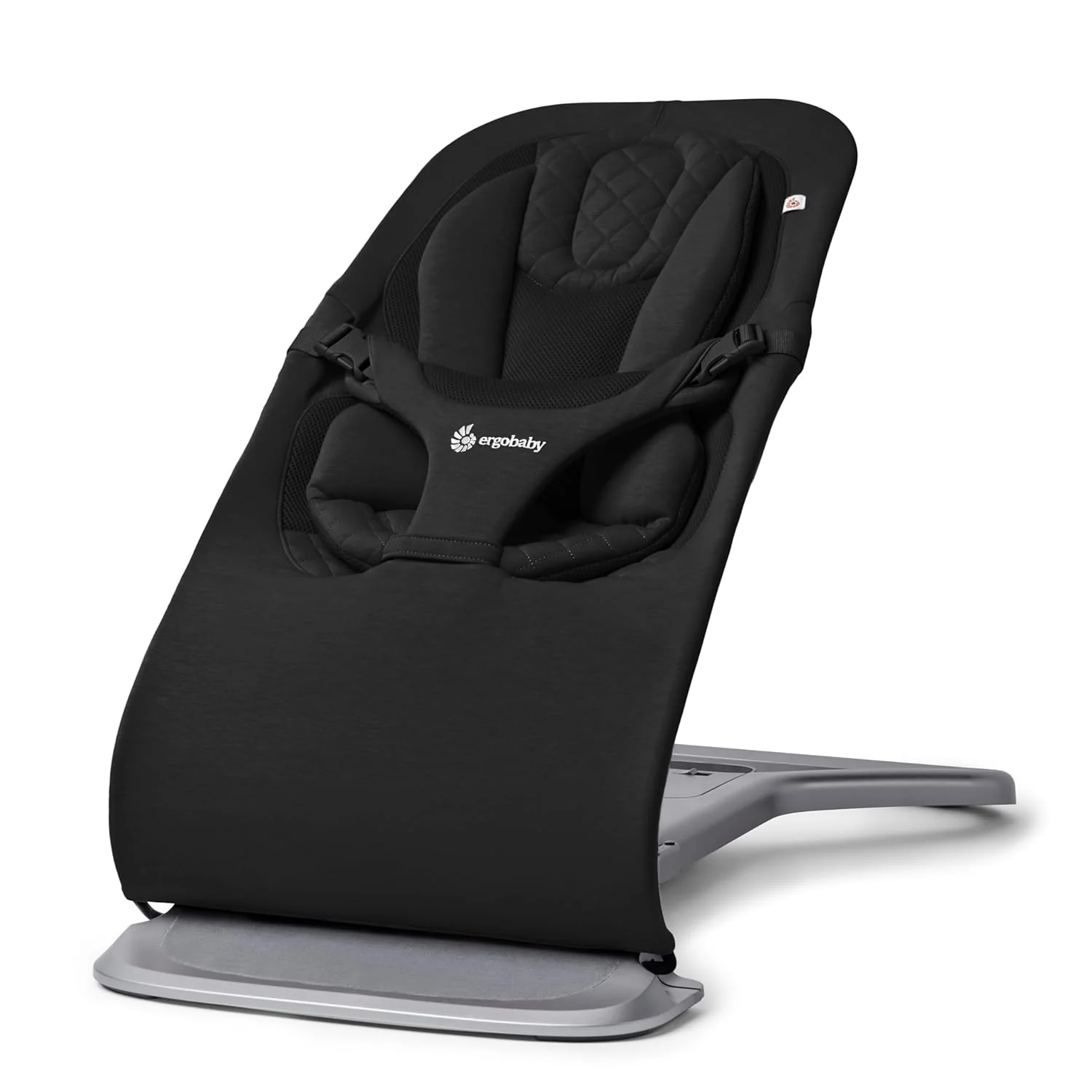Ergobaby 3-in-1 Evolve Bouncer, Ergonomische wipstoel voor baby's vanaf de geboorte tot peuters, Babyschommel met zitverkleiner voor pasgeborenen (2,5 kg - 13,2 kg), Cream