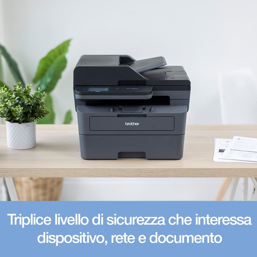 Monochrom-Laserdrucker DCP-L2665DW Multifunktionsgerät Duplex 34 Seiten/min 50-Blatt-ADF WLAN LAN USB 250-Blatt-Papierkassette