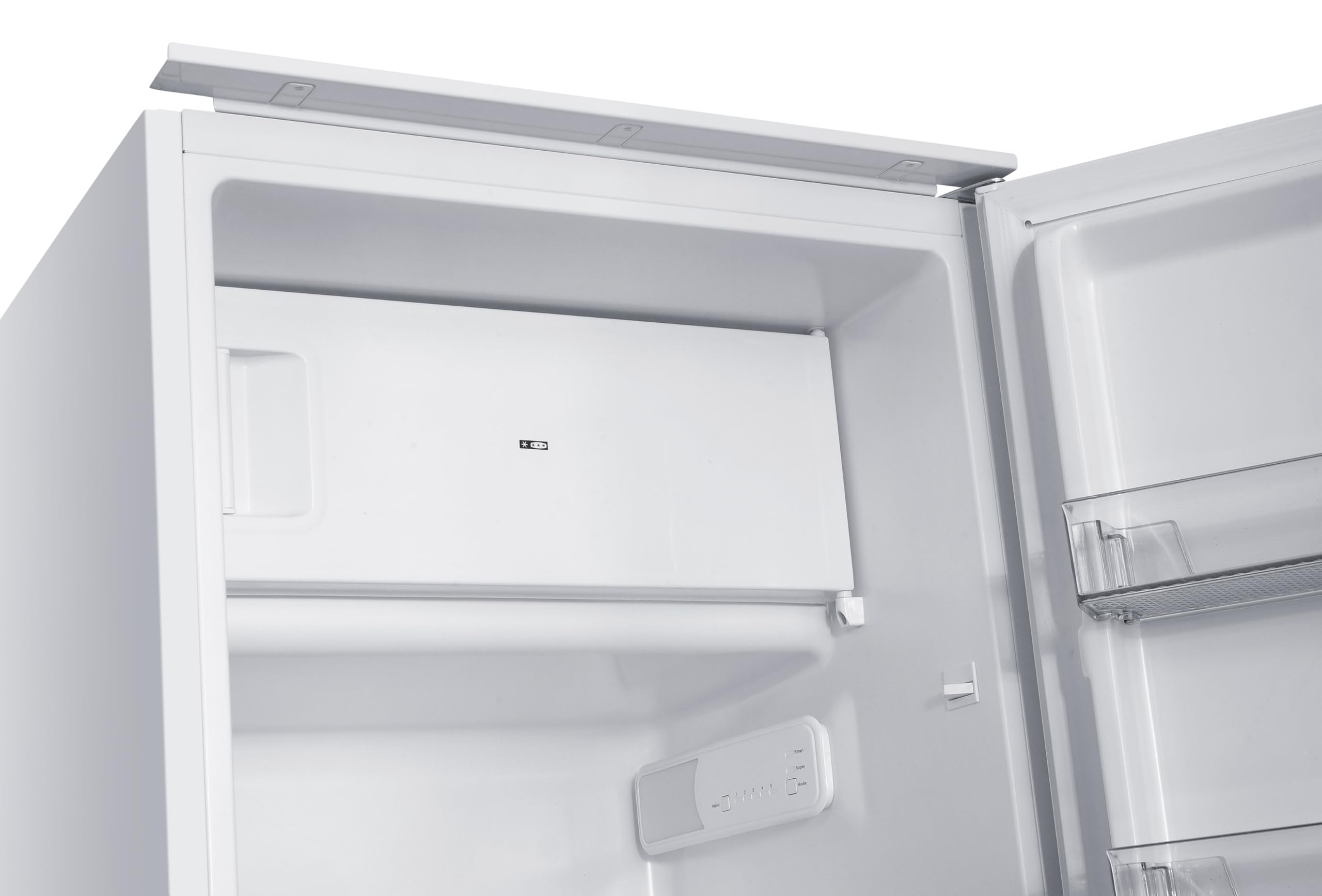 Einbaukühlschrank mit Gefrierfach 181 Liter, 122 cm Nische, 167 L Kühlraum und 14 L Gefrierraum, Schlepptürtechnik